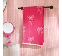 Ohs Bows 100% Premium Cotton Bath Towel Hotel Quality Soft Absorbent - Pink