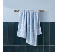 Ohs Bows 100% Premium Cotton Hand Towel Hotel Quality Soft Absorbent - Blue