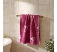Ohs Bows 100% Premium Cotton Hand Towel Hotel Quality Soft Absorbent - Burgundy