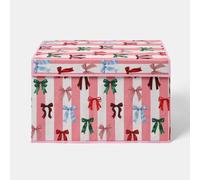 Ohs Bows Foldable Fabric Storage Box Toy Organiser With Lid