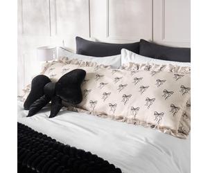 Ohs Bows Frill Bolster Pillow Soft Maternity Back Support Filled Cushion