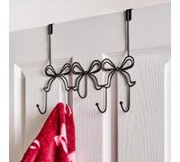 Ohs Bows Over The Door Hook Hanger 5 Hooks Coats Towel Rack
