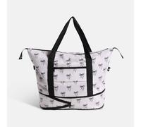 OHS Bows Weekend Travel Bag Expandable Gym Duffel in White OHS White One Size