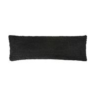 OHS Cable Knit Bolster Pillow Bed Cushions Bolster Cushion, Black | Cylindrical Support Cushion Comfortable and Cosy Sofa or Bed Backrest