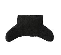 OHS Cable Knit Cuddle Cushion Support Pillow, Black | Soft Fleece Cuddle Cushion Ideal For Reading Gaming Watching TV On Bed Or Sofa