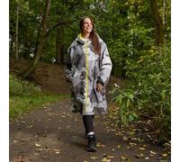 OHS Camo Sherpa Lined Water Resistant Drying Changing Robe in Grey | Size: S/M OHS Grey S/M