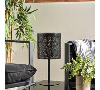 Ohs Carved Metal Solar Table Lamp Outdoor Garden Light Auto Sensor