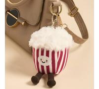 OHS Character Novelty Bag Charm Keyring Soft Fleece Keychain in Red | Size: 8 cm OHS Red 8 cm