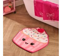 OHS Character Novelty Bath Mat Soft Velvet Quick Dry Non-Slip Shower Rug in Pink OHS Pink