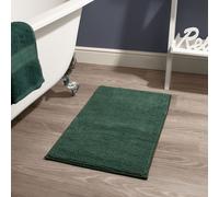 OHS Chenille Bath Mat Noodle Absorbent Non-Slip Soft Shower in Dark Green OHS Dark Green