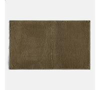 OHS Chenille Bath Mat Noodle Absorbent Non-Slip Soft Shower in Khaki OHS Khaki