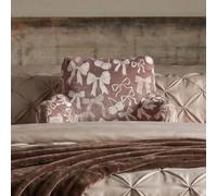 OHS Cherry Bow Print Cuddle Cushion, Reading Pillow for Bed Adult - Natural
