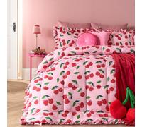 Ohs Cherry Frill Edge Coverless 7.5 Tog Duvet Set With Pillowcase - King