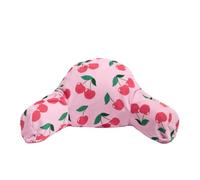 OHS Cherry Inflatable Cuddle Cushion, Gifts for Women Reading Pillow for Bed Adult with Microfibre Cover Sun Lounger Back Support Cushion with Arms Sofa Poolside Beach Lounge Travel Cushion