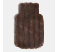 OHS Chocolate Bown Hot Water Bottle with Faux Fur Bubble Ribbed Cover, 2L Leakproof Large Hot Water Bag for Neck Shoulder Pain Relief and Hand Feet Warmer for Women Men