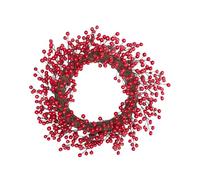 OHS Christmas Wreath with Red Berries for Front Doors, Xmas Decorations Christmas Door Wreaths Outdoor Indoor Home Decor Door Wreath Dining Room Living Room, 50 x 50cm
