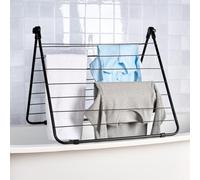 OHS Clothes Airer Over Bath Foldable Dryer Towel Rack Storage Organiser Rail Hanger