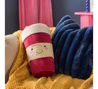 OHS Coffee Cup Shaped Decorative Scatter Cushion Throw Pillow in Burgundy OHS Burgundy