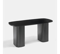 OHS Coffee Table Long Ribbed Living Room Office End Table Bedroom in Light Grey OHS Light Grey