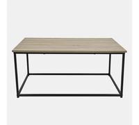 OHS Coffee Table Marble Bedside End Living Room Metal Frame Home Decor in Natural OHS Natural