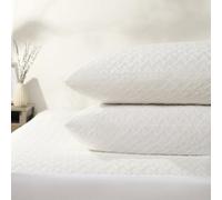 OHS Cooling Pillow Protectors Pillowcase Cover, White - 2 Pack