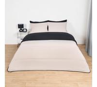 OHS Coverless 10.5 Tog Duvet & Pillowcase, Black/stone - King