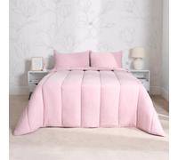OHS Coverless 10.5 Tog Duvet & Pillowcase, Blush Pink - Double