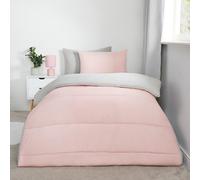 Ohs Coverless 10.5 Tog Duvet Set With Pillowcase Bedding, Blush/grey - Single