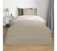 Ohs Coverless 10.5 Tog Reversible Duvet & Pillowcase, Sage/natural - Double