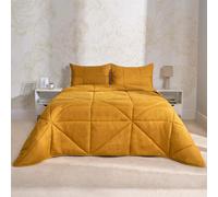 OHS Coverless Duvet Geo Quilted 7.5 Tog Bedding, Ochre - King