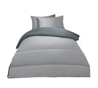 OHS Coverless Duvet Single, 10.5 Tog Reversible Soft Warm Microfibre Comfy Coverless Duvet Summer Winter Camping Blanket Washable Quilt Bedding Single Duvets with Pillowcase, Grey/Silver