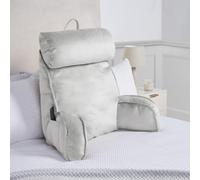 OHS Cuddle Cushion Back Lumbar Support Head Rest Bed Reading Pillow Arms in Light Grey OHS Light Grey