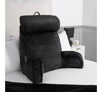 OHS Cuddle Cushion Back Lumbar Support Head Rest Bed Reading Pillow Plump, Black