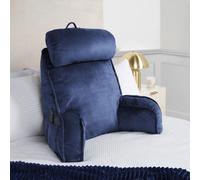 OHS Cuddle Cushion Back Lumbar Support Head Rest Bed Reading Pillow Plump, Navy