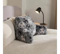 OHS Cuddle Cushion, Football Fleece Back Pillow with Arms - Charcoal Grey