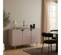 Ohs Curved Modern Sideboard Buffet Cabinet Cupboard Storage Unit