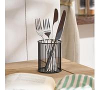 OHS Cutlery Holder Wire Storage Kitchen Organiser Tidy Space Saving in Black OHS Black