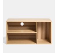 Ohs Dallas 3 Cube Wood Effect Tv Unit Storage Shelf