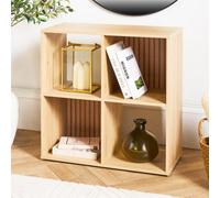 Ohs Dallas 4 Cube Wood Effect Storage Unit Bookcase Shelf