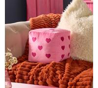 OHS Dice Shaped Decorative Scatter Cushion Throw Pillow in Pink OHS Pink