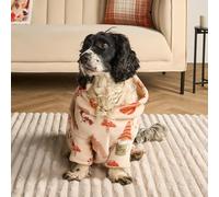 OHS Dog Hoodies for Small Dogs Cats Autumn Print Dogs Clothes Sweater Super Soft Dog Hoodie Jumpsuit Fleece Sweatshirt Halloween Winter Clothes Puppy Hoodie Pet Jumper, Beige