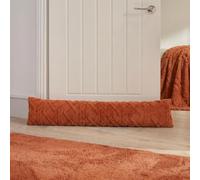 OHS Draught Excluder for Doors 90cm Cable Knit Cold Air Noise Blocker, Rust | Decorative Home Accessories Window Door Draught Excluder for Bottom of Doors Energy Saving Draft Excluder Cushion