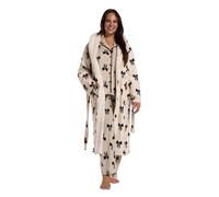 OHS Dressing Gown Womens, Mothers Day Gifts Super Soft Sherpa Lined Dressing Gown with Bows Loungewear for Women Ladies Gifts Easy to Wear Winter Warmer - One Size
