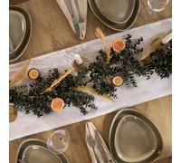 OHS Dried Orange Artificial Garland Flower Foliage Hanging Home Decor in Green OHS Green