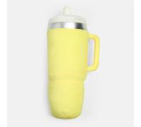 OHS Drink Cup Shaped Cushion Soft Plush Decorative Pillow in Yellow OHS Yellow