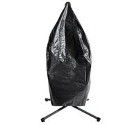 OHS Egg Chair Cover Black, Outdoor Single Seat Cocoon Rattan Swing Egg Chair Covers Waterproof with Drawstring Polyethylene Plastic Anti UV Heavy Duty Cover for Swing Chair on Stand, 80 x 72 x 210cm