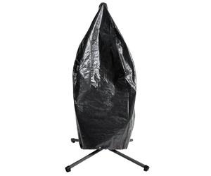 OHS Egg Chair Cover Black, Outdoor Single Seat Cocoon Rattan Swing Egg Chair Covers Waterproof with Drawstring Polyethylene Plastic Anti UV Heavy Duty Cover for Swing Chair on Stand, 80 x 72 x 210cm