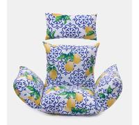 OHS Egg Chair Cushion Large Headrest Pillow Outdoor Garden Water Resistant in Blue OHS Blue