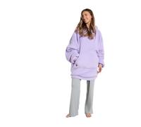 OHS Electric Heated Hoodie Sherpa Fleece Wearable Blanket, Lilac Purple | Gifts for Women Men Super Soft Warm Hooded Blanket Heated Throw Comfy Fluffy Blanket Hoodie Giant Sweatshirt Large Pocket