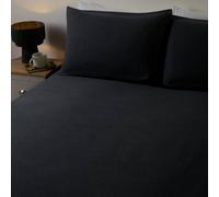 OHS Essential Brushed Cotton Soft Fitted Bed Sheet in Charcoal | Size: Super King Fitted OHS Charcoal Super King Fitted